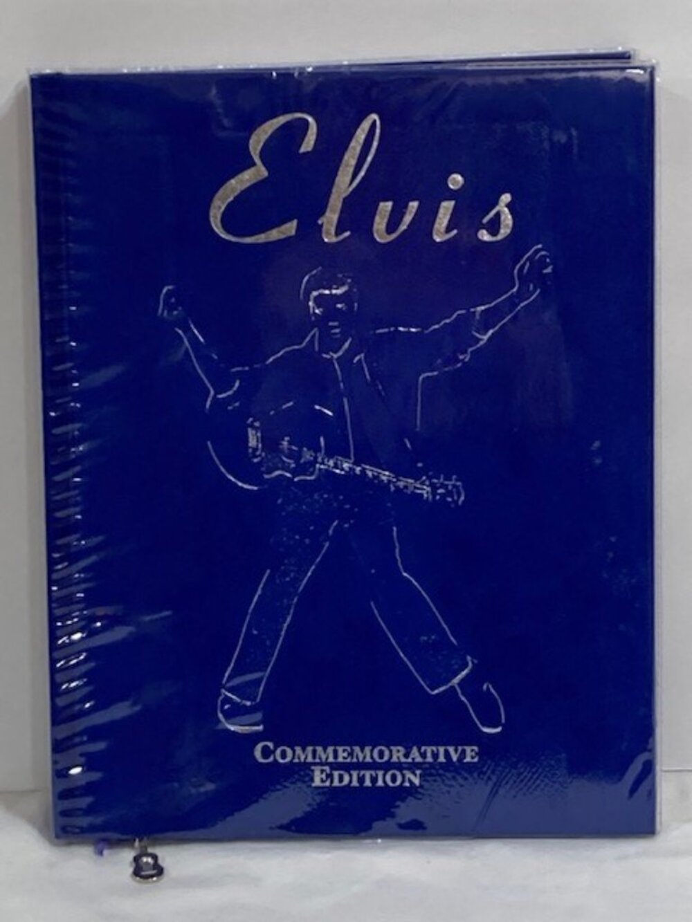 Elvis Presley 2001 Commemorative Edition Book with Ribbon and Guitar Page Marker